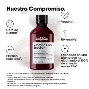 LOREAL VITAMINO COLOR SPECTRUM SHAMPOO 300ml - Imagen 2