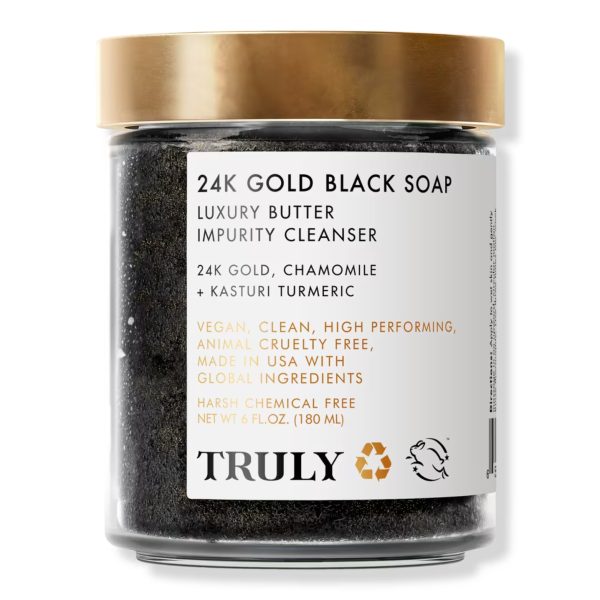 TRULY 24K GOLD BLACK SOAP LUXURY IMPURITY CLEANSER 180ml