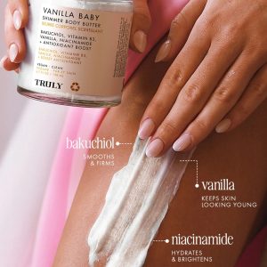 TRULY VANILLA BABY SHIMMER BODY BUTTER 198ml - Imagen 2