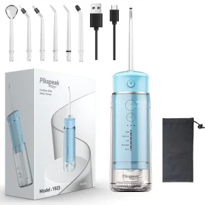 PIKSPEAK CORDLESS SLIDE WATER FLOSSER BLUE Y825 - Imagen 2