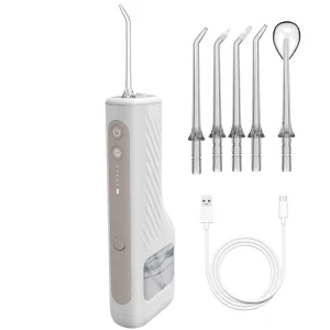 PIKSPEAK WATER FLOSSER CORDLESS P50 WHITE GREY - Imagen 2