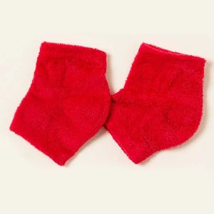 VOESH MOISTURIZING HEEL SOCKS RED - Imagen 2