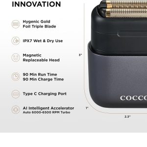 COCCO IMPACTO MICRO WET - DRY SHAVER GREY - Imagen 2