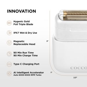 COCCO IMPACTO MICRO WET - DRY SHAVER WHITE - Imagen 2