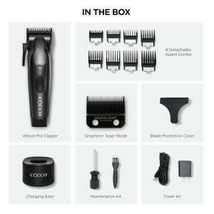 COCCO VELOCE PRO CLIPPER MATTE BLACK - Imagen 2