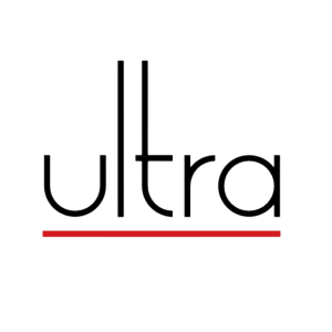 Logotipo de Ultra Panamá en fondo negro, enfocado en belleza y cuidado personal.