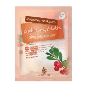 NAISTURE 15 MINUTES MASK PACK BRIGHTENING ARBUTIN 23g - Imagen 1