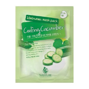 NAISTURE 15 MINUTES MASK PACK COOLING CUCUMBER 23g - Imagen 1