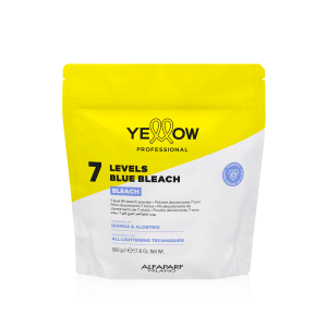 YELLOW PROFESSIONAL BLEACH 7 LEVELS BLUE BLEACH 500g - Imagen 1