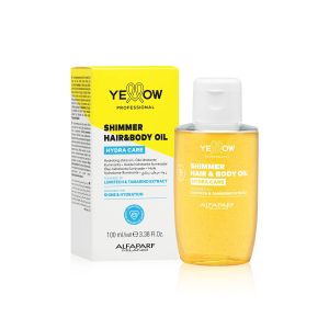 YELLOW PROFESSIONAL HYDRA CARE GLOW SHIMMER HAIR & BODY OIL 100ml - Imagen 1