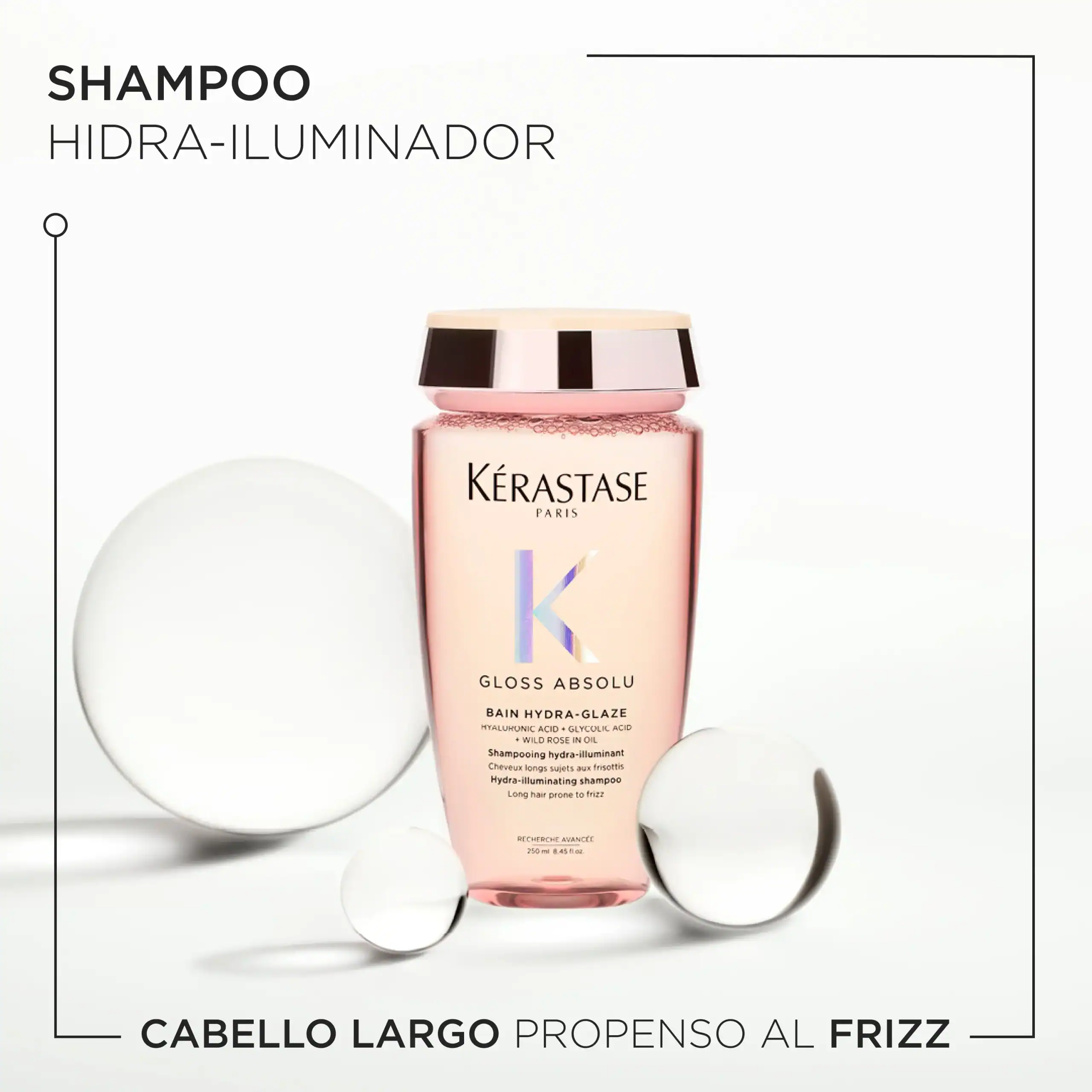 Kérastase GLOSS ABSOLU シャンプー＆トリートメント KÉRASTASE SHAMPOO ANTI FRIZZ GLOSS ABSOLU 250ML - Ultra Panama