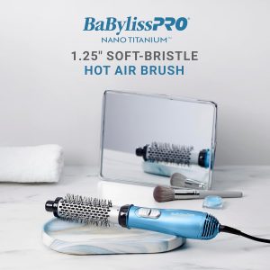 BABYLISS PRO NANO TITANIUM SOFT BRISTLE AIR BRUSH 1 1/4 BNT2100UX - Imagen 2