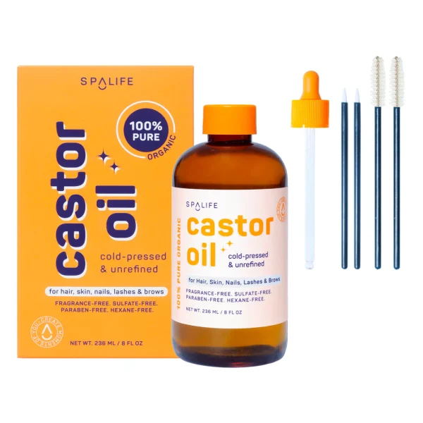 SPALIFE 100 PURE CASTOR OIL SERUM 8 FL OZ SWBPCO