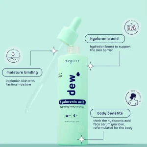 SPALIFE DEW HYALURONIC ACID HYDRATING BODY SERUM OIL 100ML DHAHS - Imagen 2