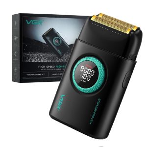 VGR VOYAGER MEN HIGH SPEED DOUBLE FOIL SHAVER BLACK V-377 - Imagen 1