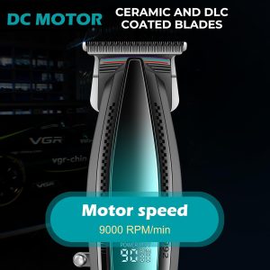 VGR VOYAGER MEN HIGH SPEED HAIR TRIMMER 9000RPM GREEN V-992 - Imagen 2