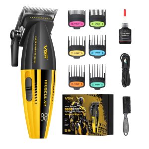 VGR VOYAGER MEN MUSCULAR C1 9000RPM HAIR CLIPPER YELLOW V-285 - Imagen 1