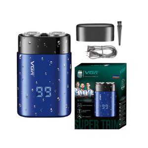 VGR VOYAGER MEN SHAVER METAL BLUE V-347 - Imagen 1