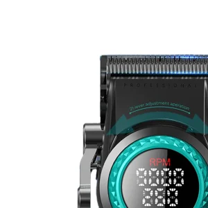 VGR VOYAGER MEN HIGH SPEED HAIR CLIPPER 9000RPM BLACK/GREEN V-001 - Imagen 3