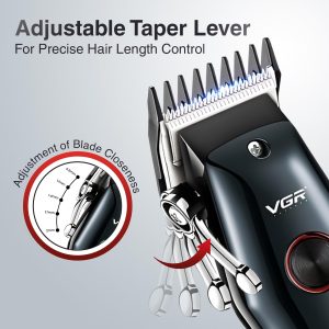 VGR VOYAGER MEN PROFESSIONAL HAIR CLIPPER BLACK V-969 - Imagen 2