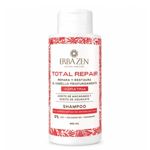 ERBA ZEN TOTAL REPAIR KERATIN SHAMPOO 480ml - Imagen 1