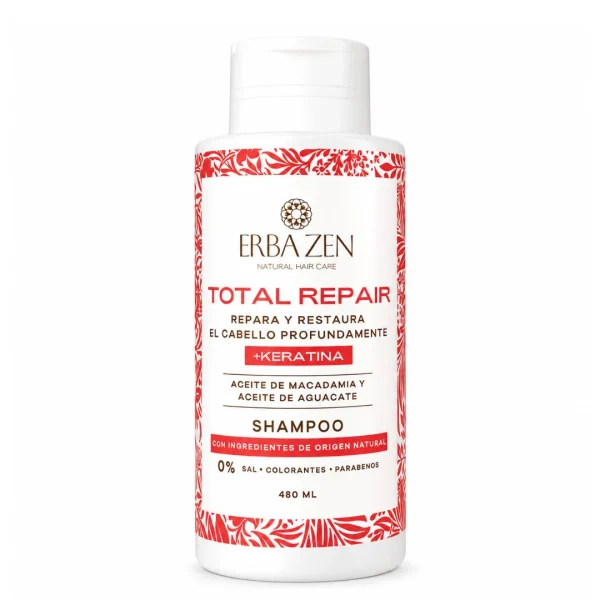 ERBA ZEN TOTAL REPAIR KERATIN SHAMPOO 480ml