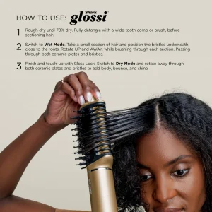 SHARK GLAM HOT TOOL AIR STYLING & DRYING SYSTEM HD6051S - Imagen 3