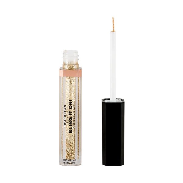 PROFUSION COSMETICS BLING IT ON GLITTER EYELINER GOLD RUSH 2.5ml