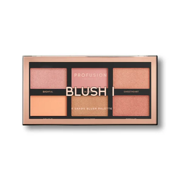 PROFUSION COSMETICS BLUSH I 6 SHADE PALETTE