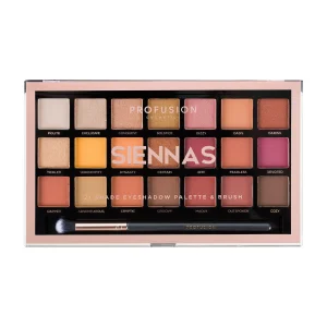 PROFUSION COSMETICS SIENNAS 21 SHADE PALETTE & BRUSH - Imagen 1