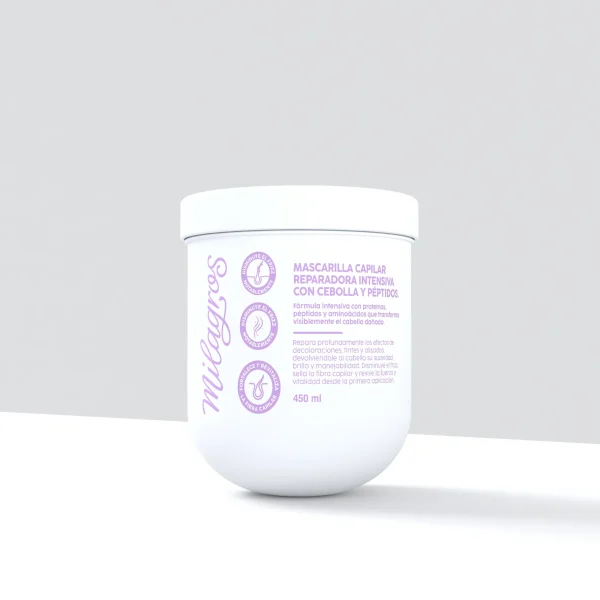 MILAGROS MASCARILLA REPARACION INTENSIVA CEBOLLA Y PEPTIDOS ANTIFRIZZ 450ml MILAGROS MASCARILLA REPARACION INTENSIVA CEBOLLA Y PEPTIDOS ANTIFRIZZ 450ml - en Ultra Panamá