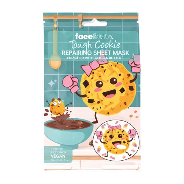 FACE FACTS TOUGH COOKIE REPAIRING SHEET MASK 20ml 1pc - en Ultra Panamá