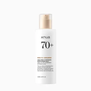ANUA RICE 70+ INTENSIVE MOISTURIZING MILK 150ml - Imagen 1